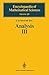 Analysis III: Spaces of Differentiable Functions: v. 3 (Encyclopaedia of Mathematical Sciences)