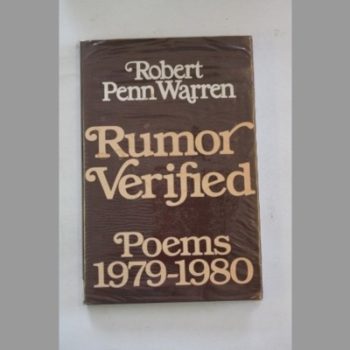 Rumour Verified: Poems, 1979-80