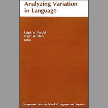 Analyzing Variation in Language: Papers from the Second Colloquium on New Ways of Analyzing Variation