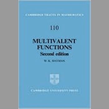 Multivalent Functions (Cambridge Tracts in Mathematics)