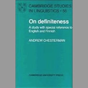 On Definiteness: A Study with Special Reference to English and Finnish (Cambridge Studies in Linguistics)