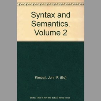 Syntax and Semantics: Volume 2