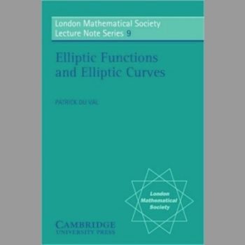 Elliptic Functions and Elliptic Curves (London Mathematical Society Lecture Note Series)