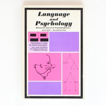 Language and Psychology: Historical Aspects of Psycholinguistics (Perspectives in Psychology S.)