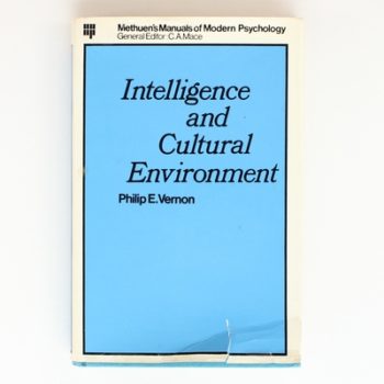 Intelligence and Cultural Environment (Manual of Modern Psychology S.)