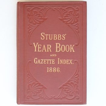 Stubbs Commercial Year Book and Gazette Index 1886 Seventeeth Annual Issue