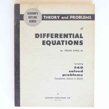 Theory and Problems of Differential Equations