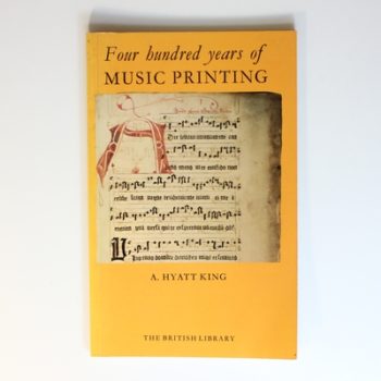 Four Hundred Years of Music Printing