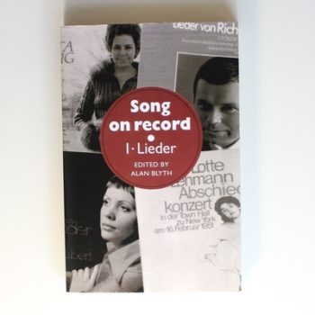 Song on Record Volume 1 Lieder